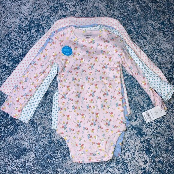 Carter’s & Yoga Sprout, Long & Short Sleeve Graphic One Piece Bodysuits Baby 24M - Picture 8 of 10